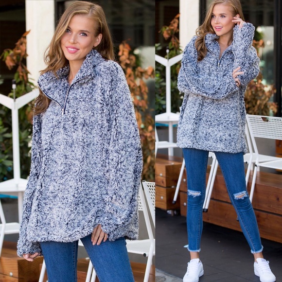 lovenote Sweaters - 1 left!! Oversized Teddy Plush Pullover Sweater
